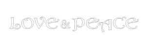 LOVE&PEACEと書かれたロゴ画像